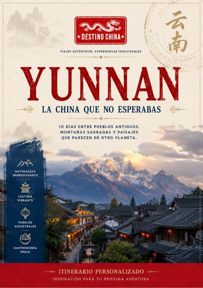 Flayer del itinerario a Yunnan, China