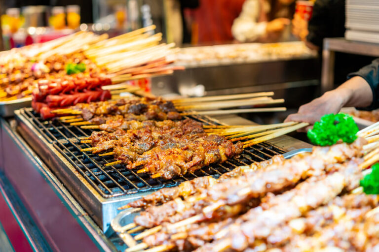 Banderillad de comida callejera en China